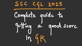 COMPLETE GUIDE TO GK FOR SSC CGL 2025 BY PARMAR SSC