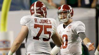 Barrett Jones discusses "the shove" on A.J. McCarron during the 2013 National Championship