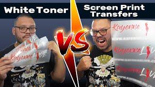 White Toner Prints VS Screen Print Transfers | Printing T-Shirts At Home