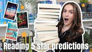 How many 5 star books in one video? Reading 5 star predictions ⭐️ *spoiler free* | booktube