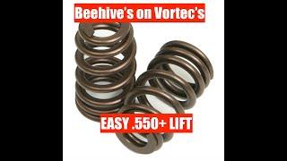 Beehive Springs on Vortecs! Easy .550+ Lift with No Machine Work! *Check description for part#s*