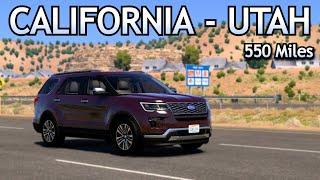 ATS Long Road Trip - California to Utah | Ford Explorer 2019 Platinum - Relaxing Drive