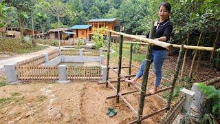 Harvest lettuce goes to market sell | Start making rabbit cages - Phùng Thị Chài