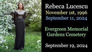 2024-09-19 - Rebecca Lucescu - Memorial Service | Full-HD version