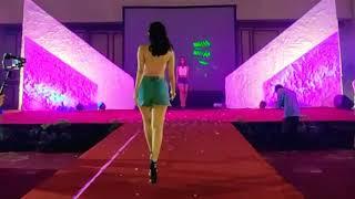 Model in sexy outfit TRIPS & FALLS during an Indonesian Fashion Show (October 2019)