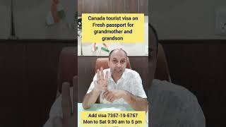 Canada tourist visa on Fresh passport. #canadatouristvisa #canadavisa #canadavisitorvisa #canada