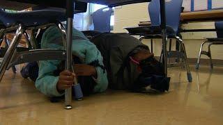 Earthquake Drill - Harvie Elementary School