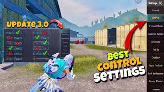 3.0 Update Best Control & Settings  For All Devices Android And IOS PUBG/BGMI 