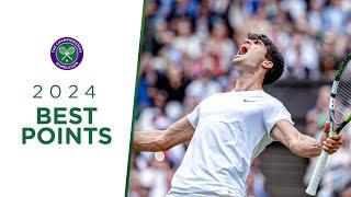 Alcaraz, Djokovic, Musetti and more Best Men's Points from Wimbledon 2024