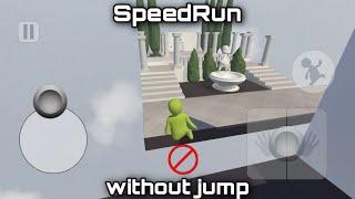 Human: Fall Flat SpeedRun But Without Jump In Mobile | 4 Maps |