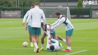 Riyad Mahrez vs Gabriel Jesus at Man City training!