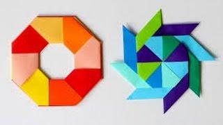 How to make a paper transforming Ninja star - Origami Tutorial