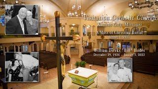 A Mass of Cristian Burial. Visitation Catholic Church, KCMO, January 6, 2023.