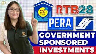 HOW TO START IN PAG-IBIG MP2, SSS WISP PLUS, PERA | Best PH Government Investment Options! 