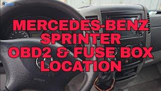 Mercedes-Benz Sprinter OBD2 Diagnostic Port & Fuse Box Location ‍