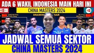 GREGORIA VS THAILAND ‼️ Jadwal Terlengkap Babak 32 Besar Li-Ning China Master hari ini..!!