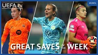 #UWCL Great Saves Matchday 1 & 2 | Coll, Frohms, Schlüter...