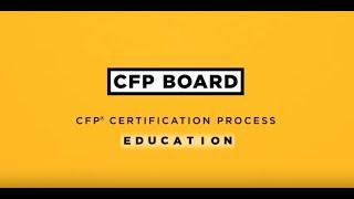 CFP® Certification Process - Education Requirement