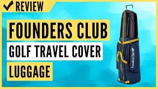 Founders Club Golf Travel Cover Luggage for Golf Clubs with ABS Hard Shell Top Travel Bag Review