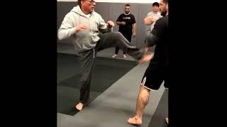Jean-Claude Van Damme - Training with MMA fighters (2020)