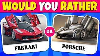 Would You Rather…! Futuristic Luxury Car Edition!  Quiz Rainbow