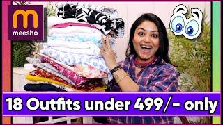 Huge Meesho kurti pant haul 18 looks  under 499/- summer kurti haul / shopping with Vaishali Mitra