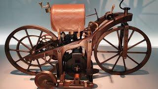 The FIRST MOTORCYCLE & Gasoline Engine Car Vehicle!