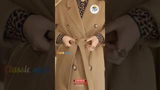 The most unique ideas for tying a knot in coat