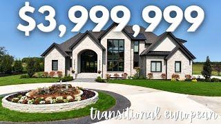 Tour a $3,999,999 Custom Transitional European-Style Home in Promontory of Zionsville!