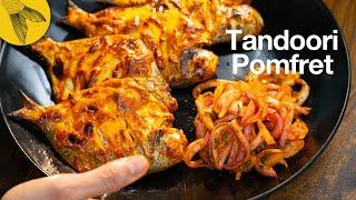 Tandoori pomfret—restaurant-style, quick and easy