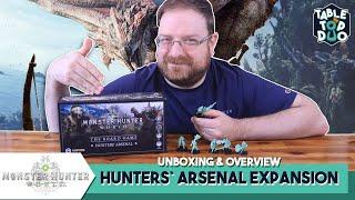 Monster Hunter Board Game Hunters Arsenal Expansion Unboxing and Overview