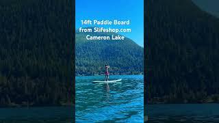 14ft long Paddle Board Paddling from Cameron Lake