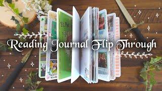 mid year reading journal flip through 