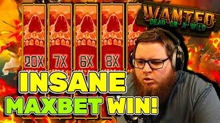INSANE BONUS ON WANTED DEAD OR A WILD (MAX BET)