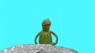 Green screen Kermit the frog. 