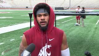 WSU Football: Skyler Thomas after practice 4/16