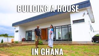 He moved to Ghana and built a 2 bedroom house |Breakdown of costs to build this home|Exploring Asebu