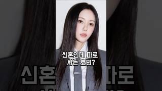 남편과 따로 살고있는 효민