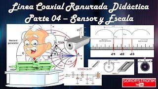 Línea Coaxial ranurada Didáctica: Parte 04 – Sensor y Escala.