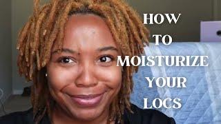 GRWM: Moisturizing My Locs | MY DIY LOC MOISTURIZER #locs #starterlocs #shortlocs