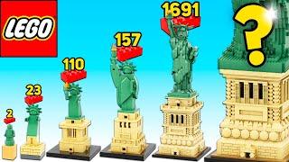 LEGO Statue of Liberty in Different Scales - Comparison