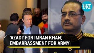 Imran Khan embarrasses Pak Army; Gets hero's welcome at Zaman Park Lahore after release