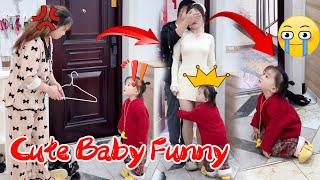 The Naughty Baby Provokes Grandma, But Mother Dare Not Control It! [Cheng Cheng cici] #funny #cute