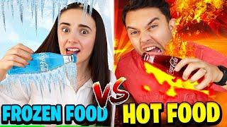 FROZEN FOOD vs HOT FOOD ! Mancare INGHETATA vs Mancare TOPITA!