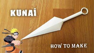 KAĞITTAN KUNAİ YAPIMI - ( How To Make a Paper Kunai )