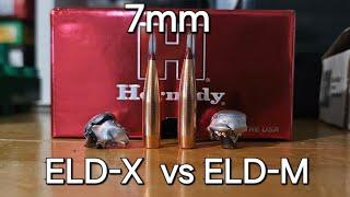 7mm rem mag: 162 ELD-X  vs 162 ELD-M | ballistics gel & deer shoulder blade at 100 yards