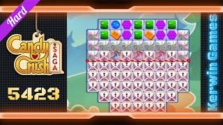 Candy Crush Saga Level 5423 - Hard Level - No Boosters