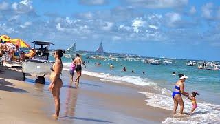 PRAIA DE PORTO DE GALINHAS ORLA MARÍTIMA PERNAMBUCO BRASIL NOVEMBRO 2024