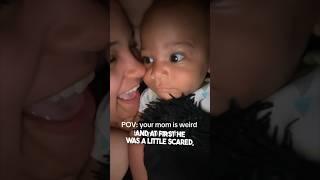 This mom wanted to see if her baby would get scared 