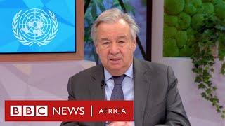 'Fighting must stop in Ethiopia' UN Secretary General Antonio Guterres - BBC Africa